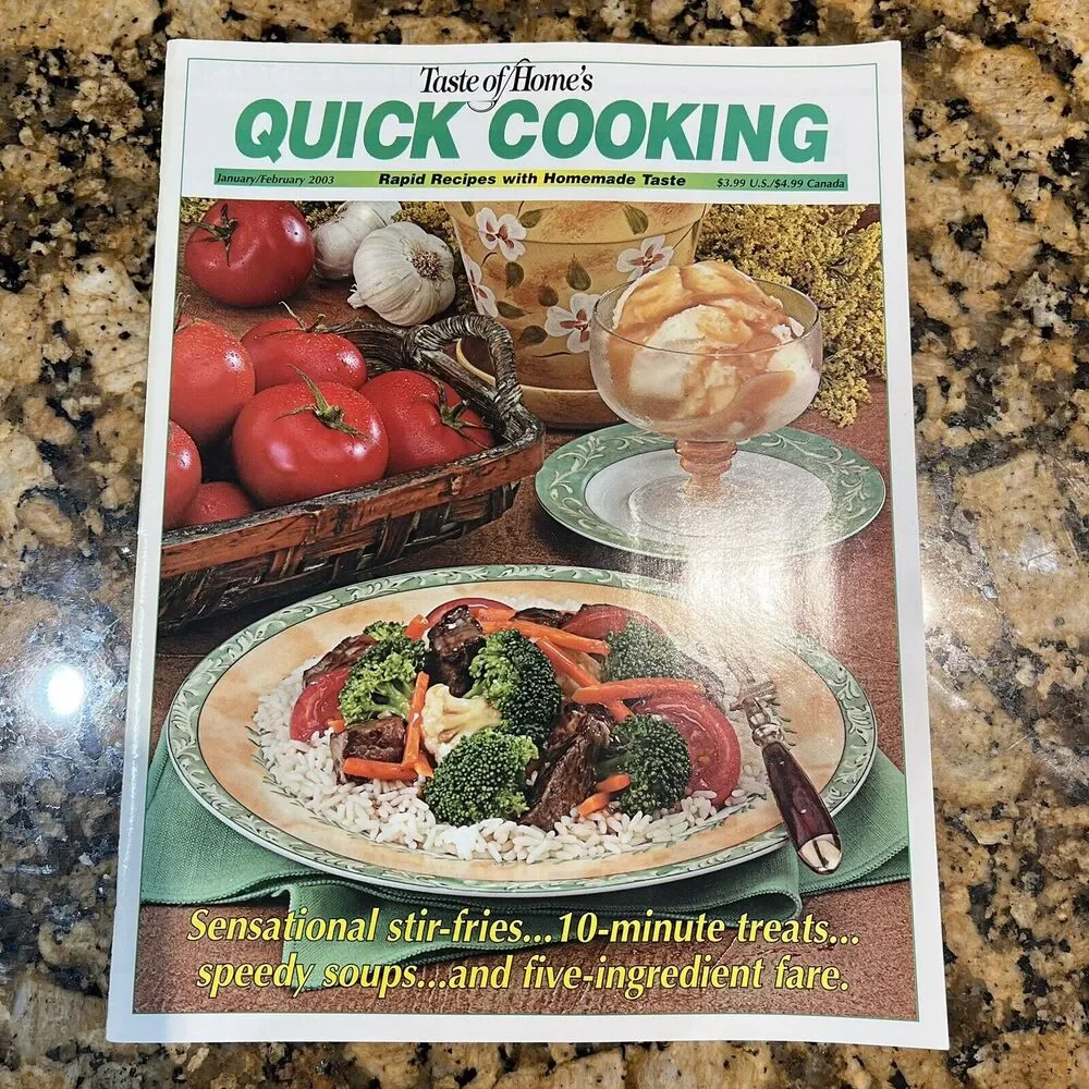Lot Of Taste Of Homes Quick Cooking Back Issues Recipes Magazines 2003 set Of 6
